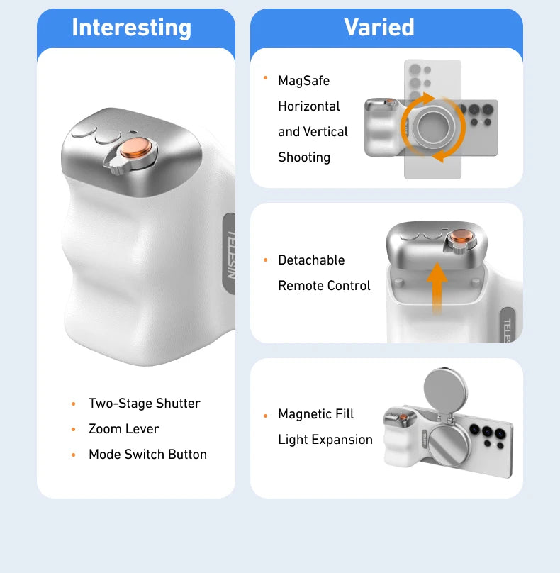 Magnetic Phone Camera Shoot Hand Grip