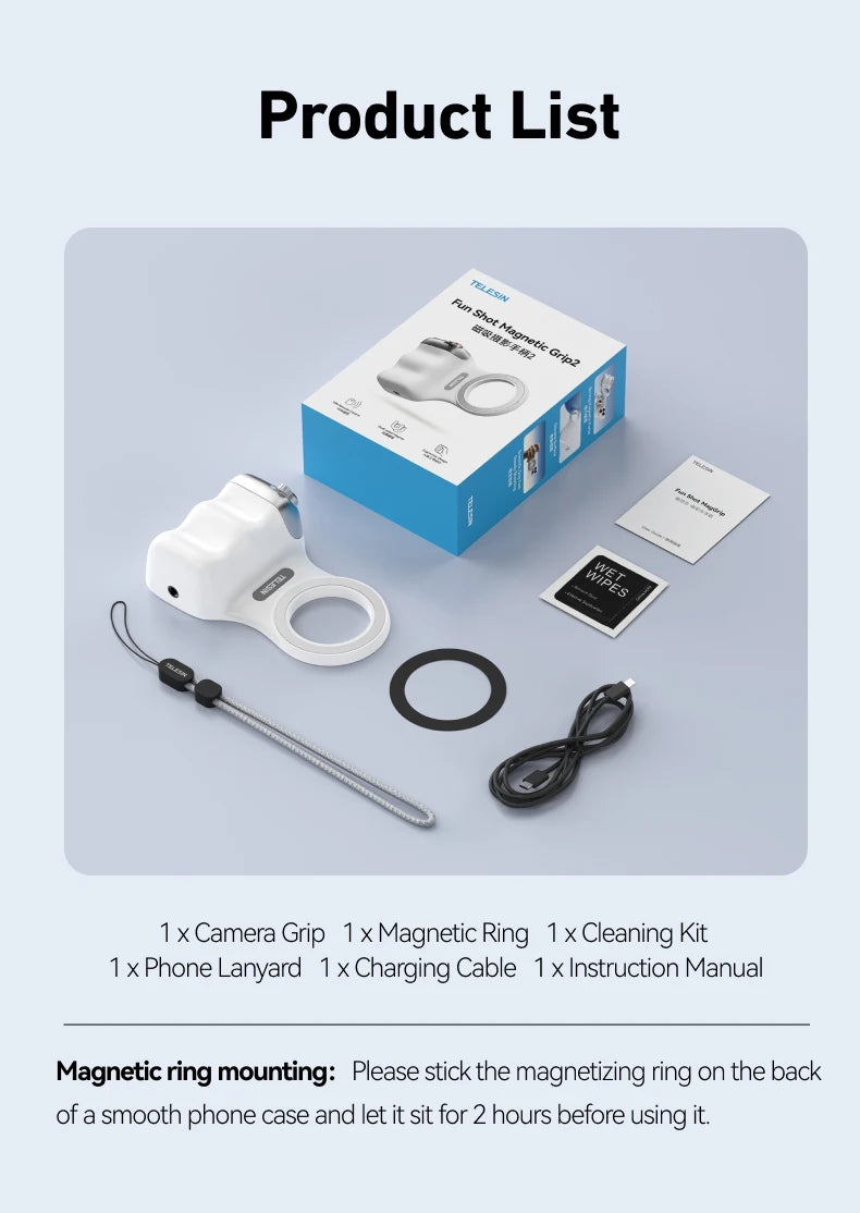 Magnetic Phone Camera Shoot Hand Grip