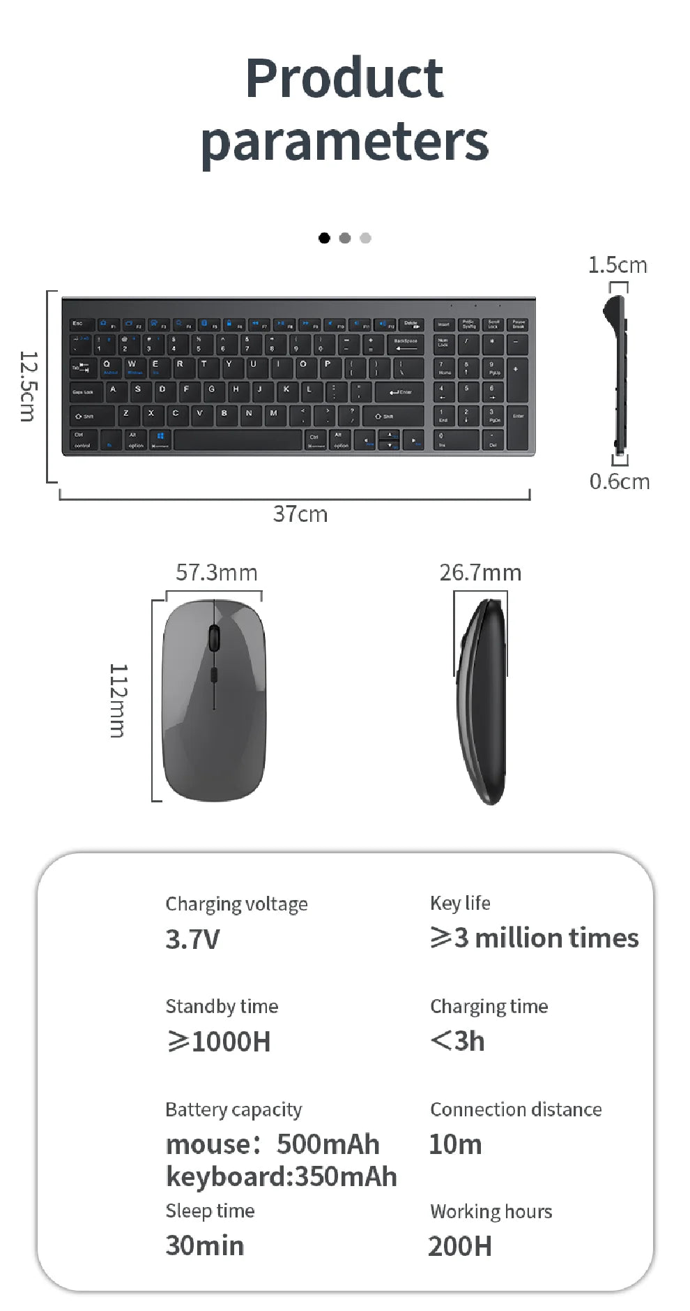 Wireless Keyboard with Mouse