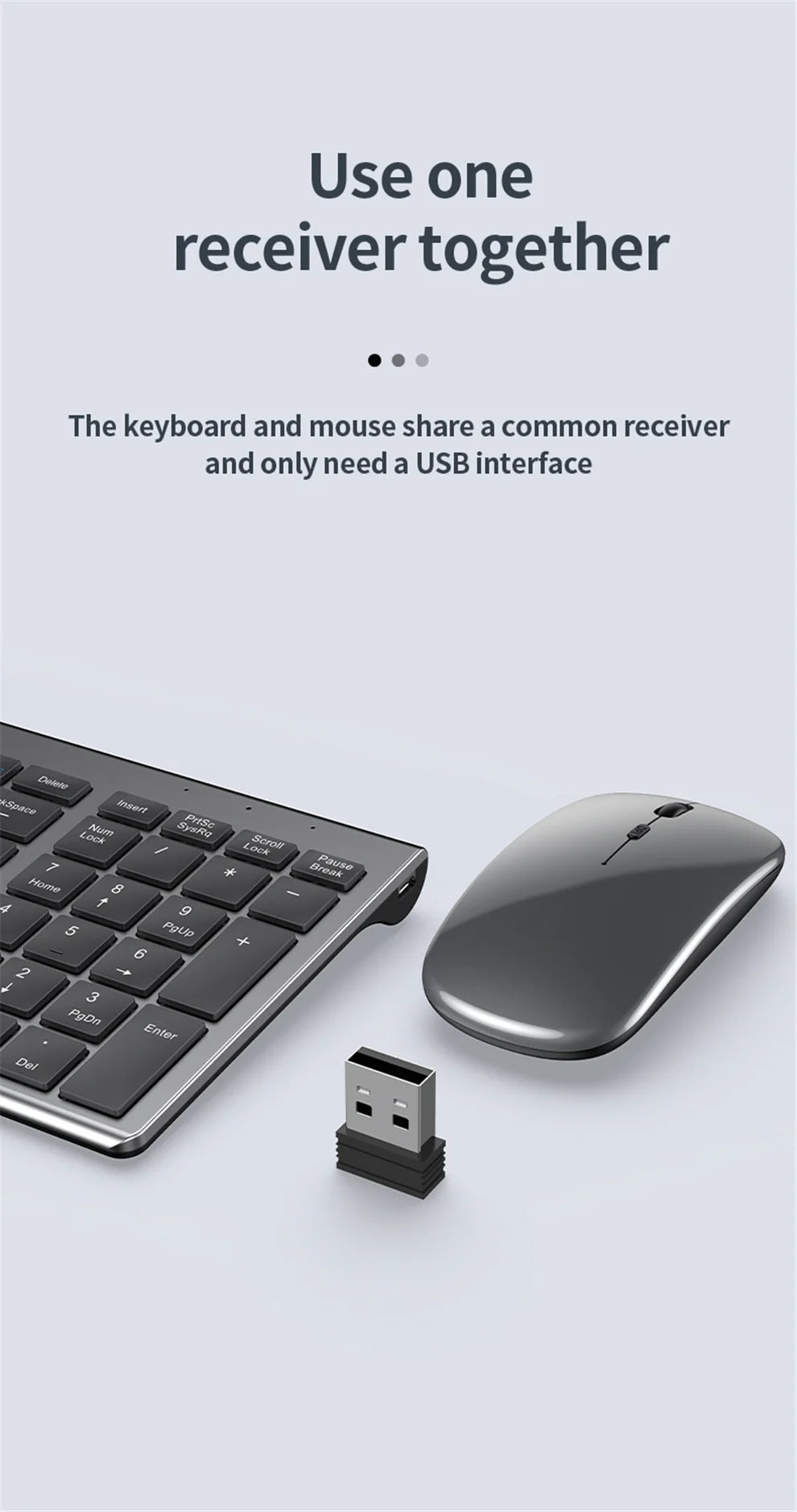 Wireless Keyboard with Mouse